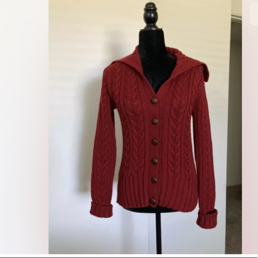 Club Monaco Cardigan Wool Sweater Small